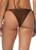Maaji Savage Brown Sunflash Low Rise Tie Side Bikini Bottom