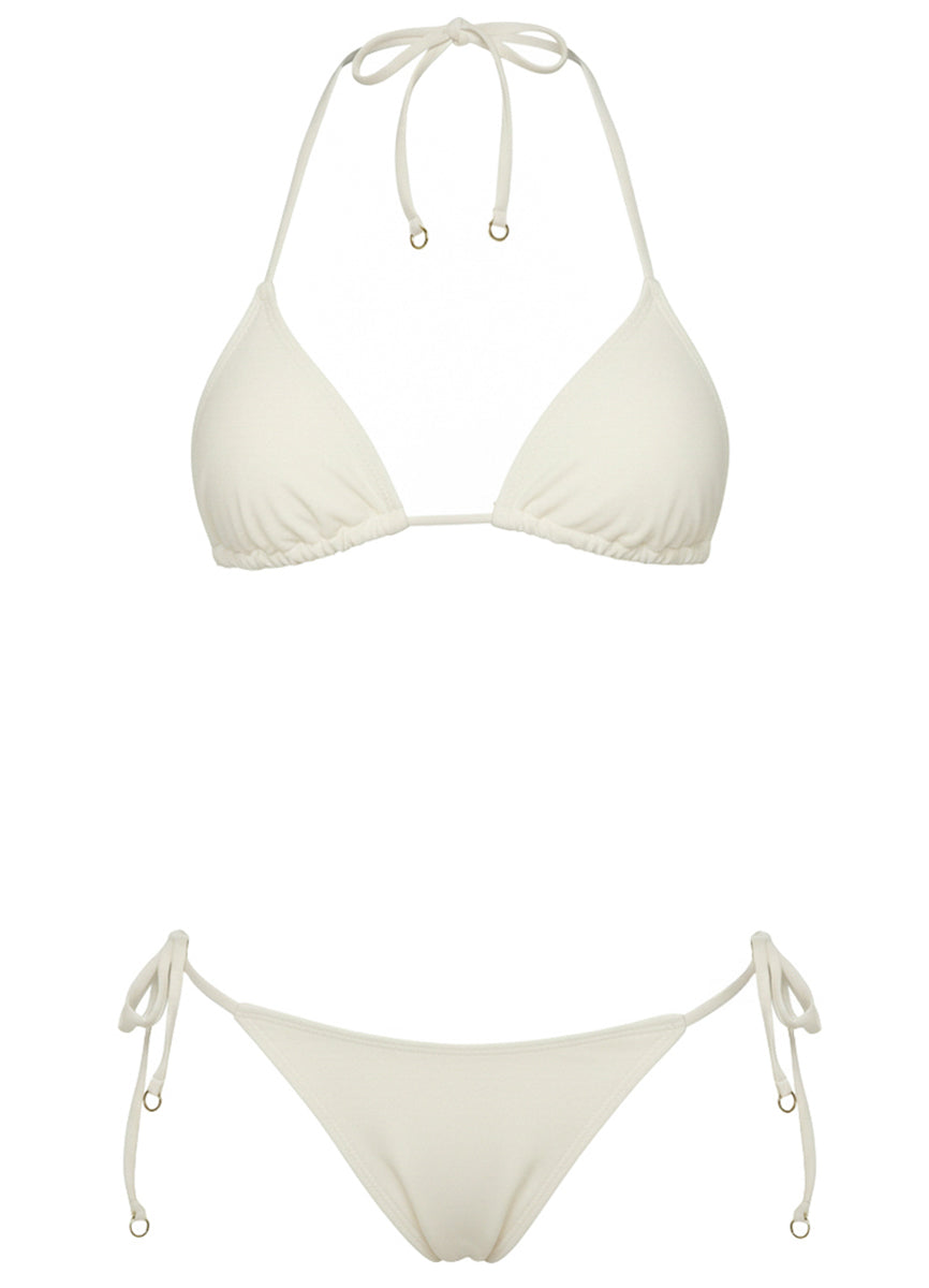 Foto de Sandstone Light Sunflash Low Rise Tie Side Bikini Bottom by Maaji - Panties - Vestidos de Baño
