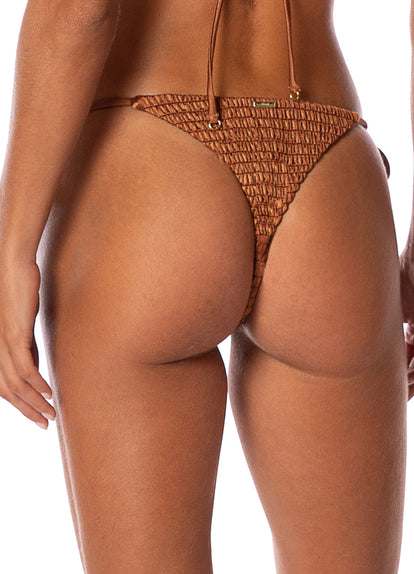  Maaji Golden Sand Sunflash Low Rise Tie Side Bikini Bottom