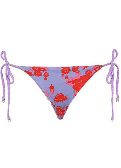  Maaji Purple Lavender Sunflash Low Rise Tie Side Bikini Bottom
