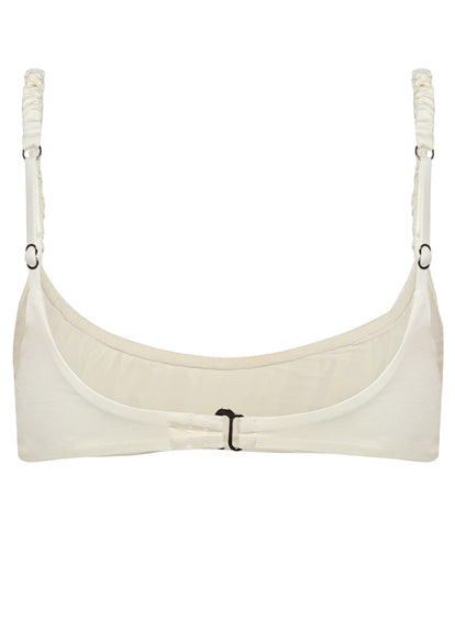  Maaji Crystal Pearl Flourish Classic Bralette Bikini Top