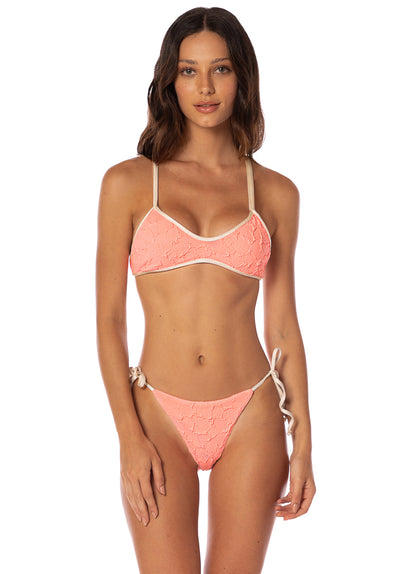 Thumbnail - Maaji Reef Texture Blushing Classic Bralette Bikini Top - 1