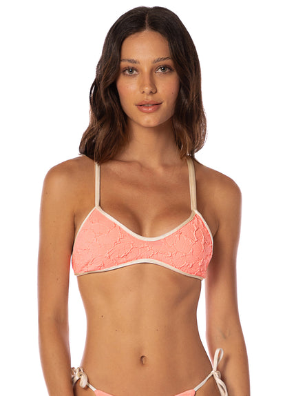 Thumbnail - Maaji Reef Texture Blushing Classic Bralette Bikini Top - 5
