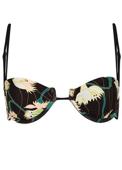  Maaji Midnight Black Amatista Unmolded Underwire Bikini Top