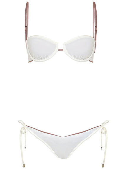  Maaji Mocha Pearl Amatista Unmolded Underwire Bikini Top