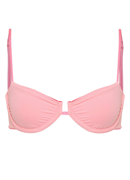  Maaji Taffy Pink Amatista Unmolded Underwire Bikini Top