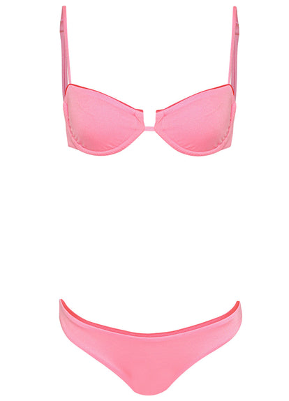  Maaji Taffy Pink Amatista Unmolded Underwire Bikini Top