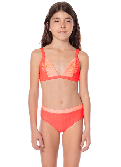 Thumbnail - Maaji Flame Coral Sanni Girls Bikini Set  - 1