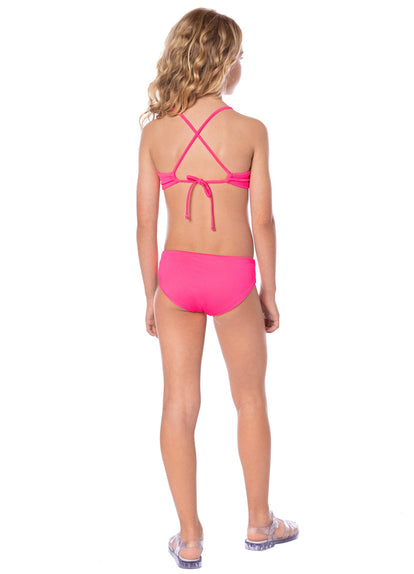 Thumbnail - Maaji Hot Fuchsia Wailea Girls Bikini Set  - 6