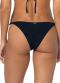 Maaji Black Orchid Micro Crunch Low Rise Single Strap Bikini Bottom