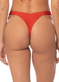 Maaji Red Waikiki Regular Rise Double V  Bikini Bottom