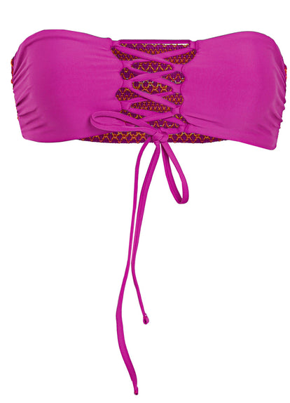 Thumbnail - Maaji Sunset Palm Artemis Strapless Bandeau Bikini Top - 11