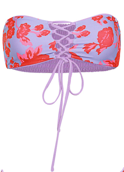 Thumbnail - Maaji Purple Lavender Artemis Strapless Bandeau Bikini Top - 14