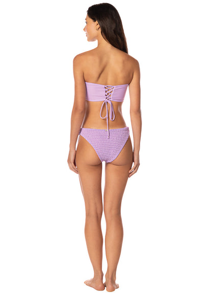  Maaji Purple Lavender Artemis Strapless Bandeau Bikini Top