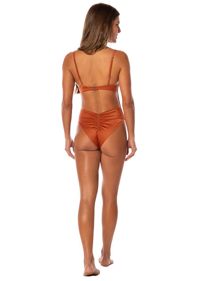 Thumbnail - Maaji Copper Glow Shamrock Cheeky Cut Underwire One Piece - 7