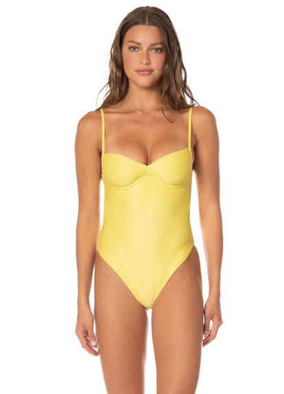 Thumbnail - Foto de Sunbeam Glow Shamrock Cheeky Cut Underwire One Piece by Maaji - Enteros - Vestidos de Baño - 1