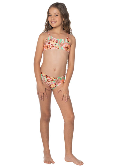  Foto de Tropical Haven Pear Girls Bikini Set by Maaji - Vestidos De Baño Para Niñas - Niñas
