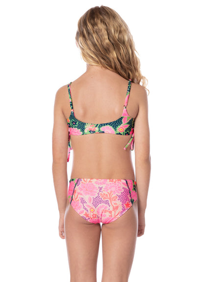 Thumbnail - Maaji Blush Floral Seychelles Girls Bikini Set  - 2