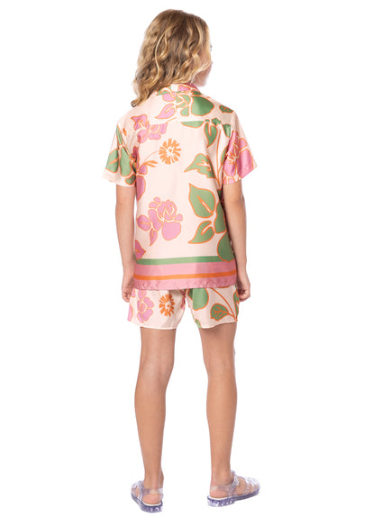 Thumbnail - Maaji Floating Blooms Little Noise Girls Shirt  - 5