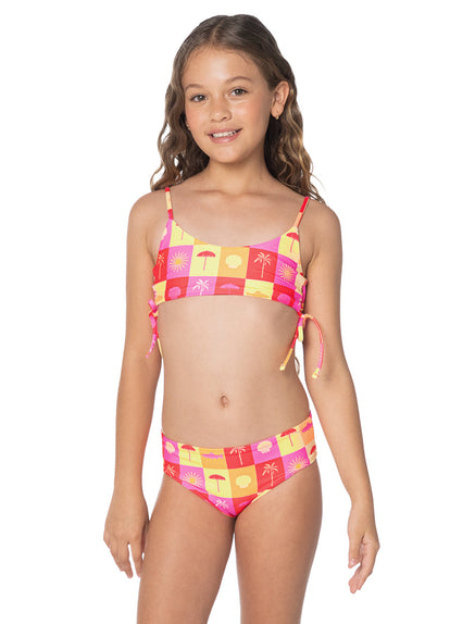 Thumbnail - Foto de Coastal Drift Seyche Girls Bikini Set by Maaji - Vestidos De Baño Para Niñas - Niñas - 1