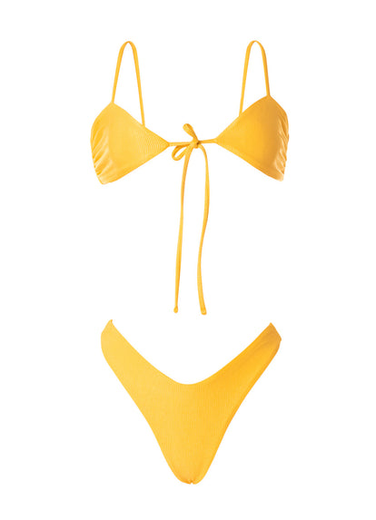  Foto de Sunbeam Glow Dubai Front Tie Bralette Bikini Top by Maaji - Tops - Vestidos de Baño