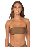 Maaji Marigold Shine Hula Strapless Bandeau Bikini Top