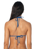 Maaji Sailor Blue Row Sliding Triangle Bikini Top