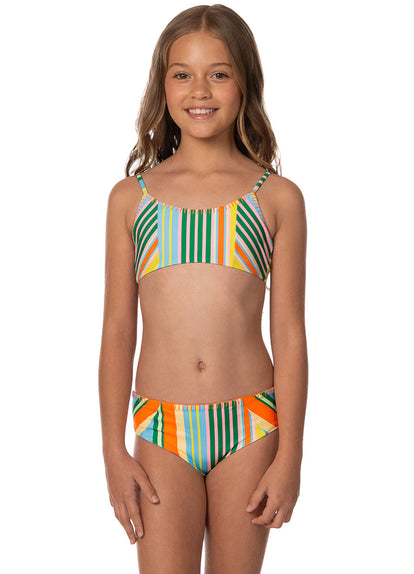 Thumbnail - Foto de Deep Sea Lines Maui Girls Bikini Set by Maaji - Vestidos De Baño Para Niñas - Niñas - 1