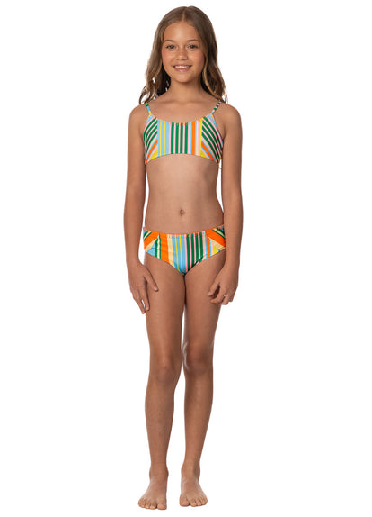  Foto de Deep Sea Lines Maui Girls Bikini Set by Maaji - Vestidos De Baño Para Niñas - Niñas