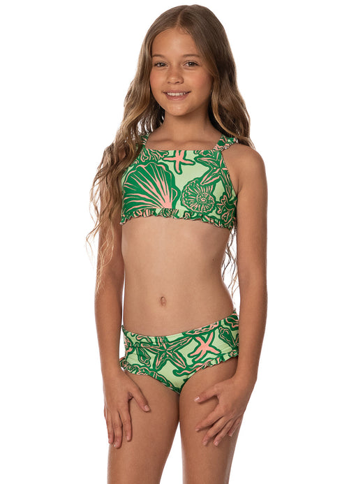 Main image -  Foto de Soft Coral Breezi Girls Bikini Set by Maaji - Vestidos De Baño Para Niñas - Niñas