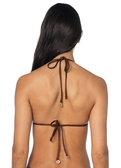 Thumbnail - Foto de Savage Brown Zeny Sliding Triangle Bikini Top by Maaji - Tops - Vestidos de Baño - 3