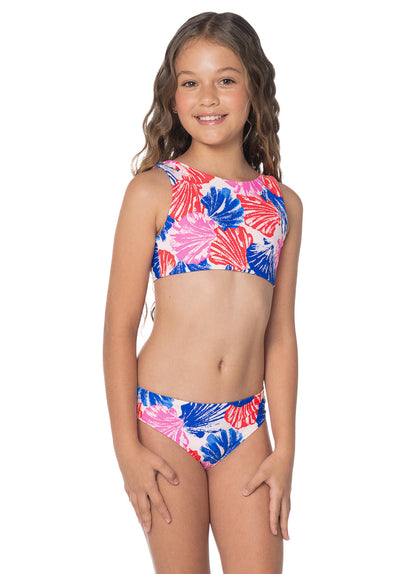  Foto de Ocean Whispers Coralina Girls Bikini Set by Maaji - Vestidos De Baño Para Niñas - Niñas