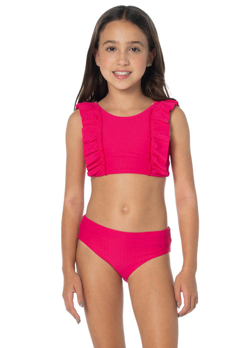 Main image -  Foto de Sweet Magenta Solana Girls Bikini Set by Maaji - Vestidos De Baño Para Niñas - Niñas