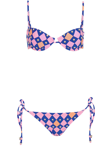  Maaji Like A Diamond Sunning Low Rise Tie Side Bikini Bottom