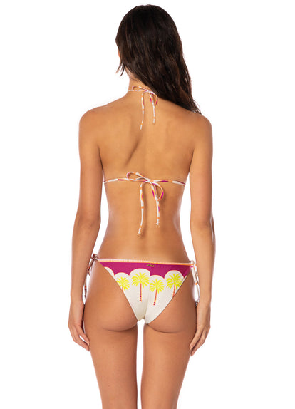  Maaji Moroccan Palm Sunning Low Rise Tie Side Bikini Bottom