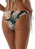 Maaji Tropical Leaves Sunning Low Rise Tie Side Bikini Bottom