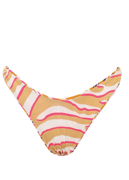  Foto de Caramel Foliage Splendourous High Leg Bikini Bottom by Maaji - Panties - Vestidos de Baño