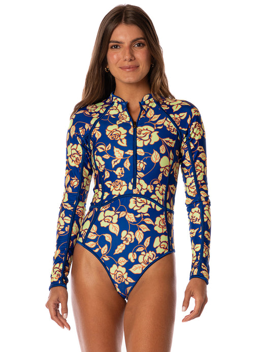 Main image -  Maaji Cobalt Flora Cardi C Cheeky Cut Surf One Piece