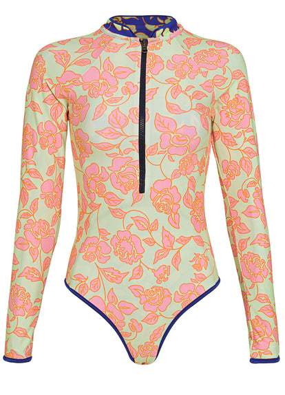 Thumbnail - Maaji Cobalt Flora Cardi C Cheeky Cut Surf One Piece - 9