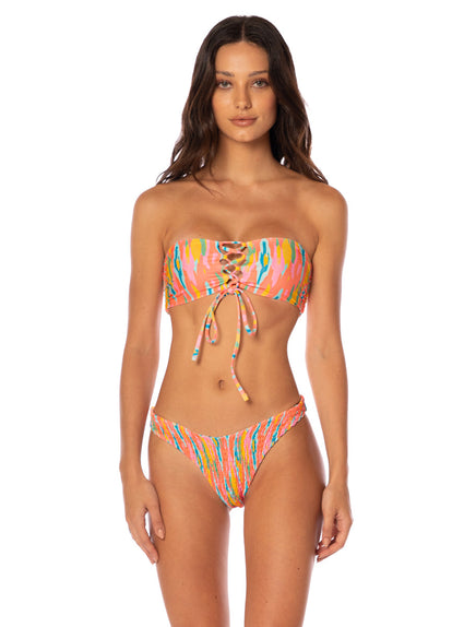  Maaji Mystic Ikat Artemis Strapless Bandeau Bikini Top