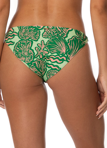 Thumbnail - Foto de Soft Coral Quinn Low Rise Thin Side Bikini Bottom by Maaji - Panties - Vestidos de Baño - 3