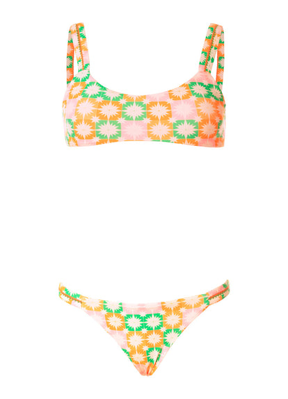  Foto de Tropical Tiles Quinn Low Rise Thin Side  Bikini Bottom by Maaji - Panties - Vestidos de Baño