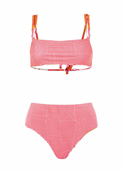  Maaji Dali Flowers Sully High Rise/High Leg Bikini Bottom