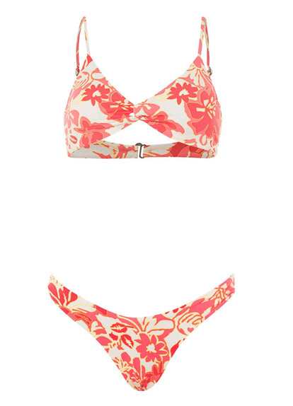  Maaji Abstract Garden Twisted Classic Bralette Bikini Top