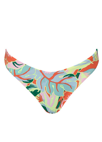 Thumbnail - Maaji Neon Leafy Sublimity Regular Rise Classic Bikini Bottom - 6