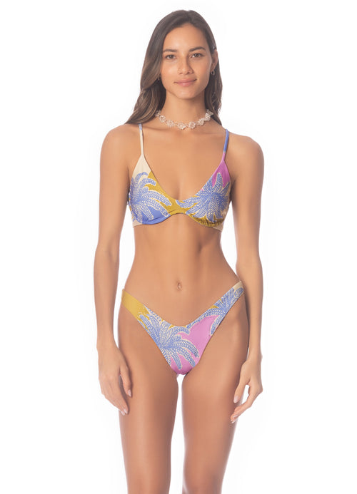 Main image -  Maaji Periwinkle Palms Irene Unmolded Underwire Bikini Top