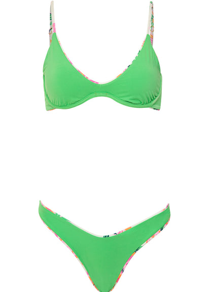 Thumbnail - Foto de Bubbly Blossom Shining Low Rise Tie Side Bikini Bottom by Maaji - Tops - Vestidos de Baño - 7