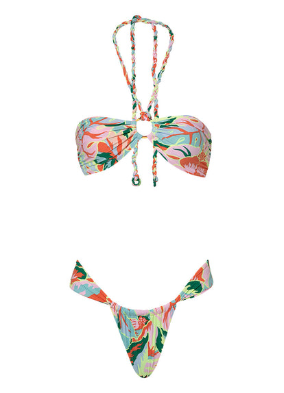  bikini bottom from Maaji – Neon Leafy Gea Regular Rise Single Strap Bikini Bottom – Category: Apparel , Accessories Clothing Swimwear