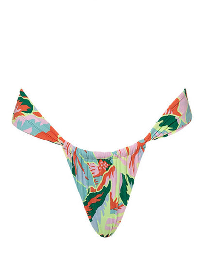  bikini bottom from Maaji – Neon Leafy Gea Regular Rise Single Strap Bikini Bottom – Category: Apparel , Accessories Clothing Swimwear