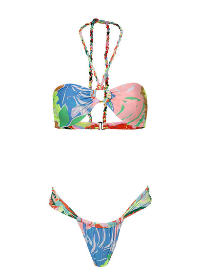 Thumbnail - Maaji Neon Leafy Gea Regular Rise Single Strap Bikini Bottom - 9